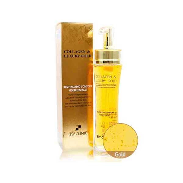 3W Clinic Collagen and Luxury Revitalizing Comfort 24K Gold Essence 150ml